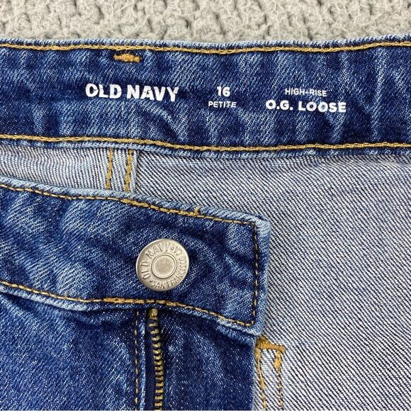 Old Navy Custom Upcycled Loose Hi-Rise Utility Pockets Straight Jean | Size:16P - Picture 12 of 16